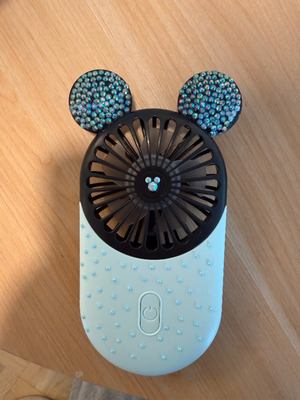 ✨ Handmade Bedazzled Mickey Fan ✨